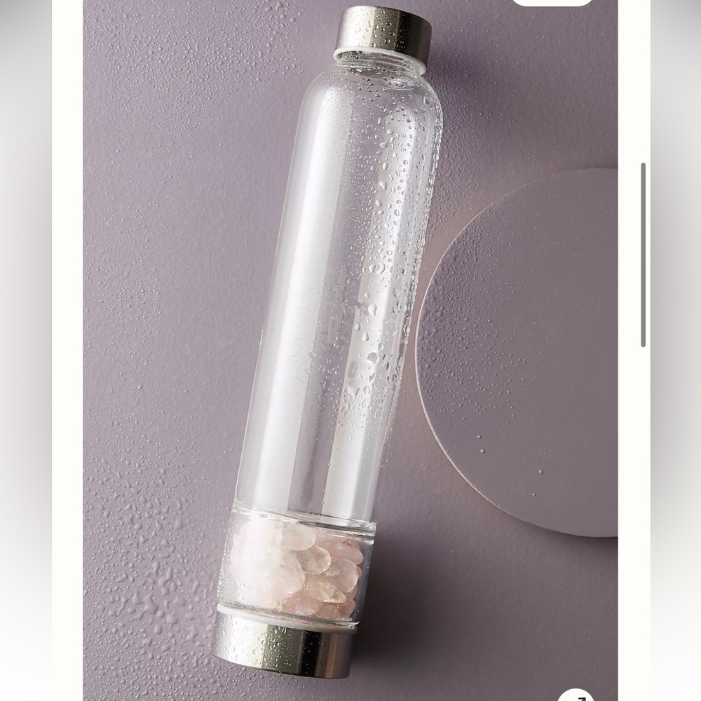 Anthropologie Well Done Crystal Water Bottle